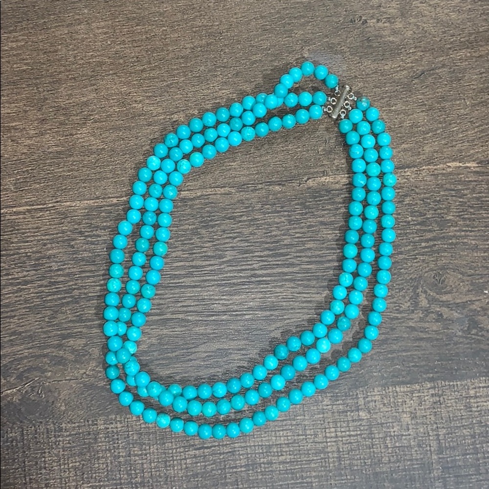 Teal Pearl Necklace